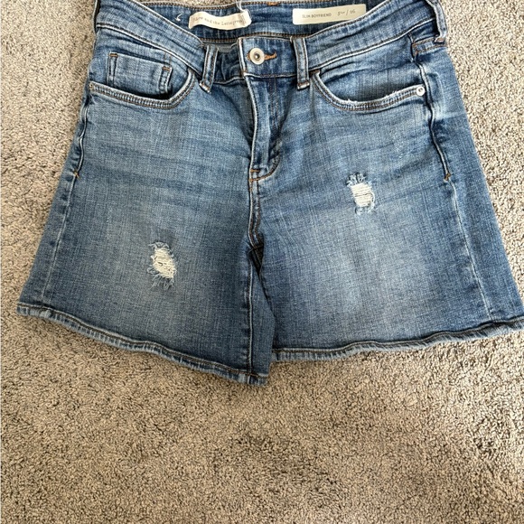 💜 Anthropologie Pilcro and Letterpress Denim Boyfriend Distressed Shorts - Picture 6 of 6